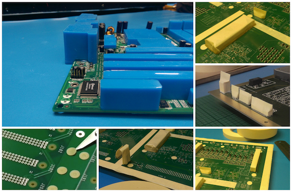 Examples of general conformal coating masking